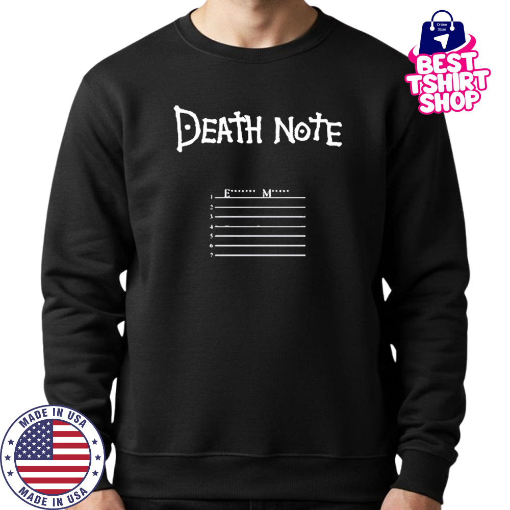 Imranepresents Povculture Death Note Shirt Sweatshirt