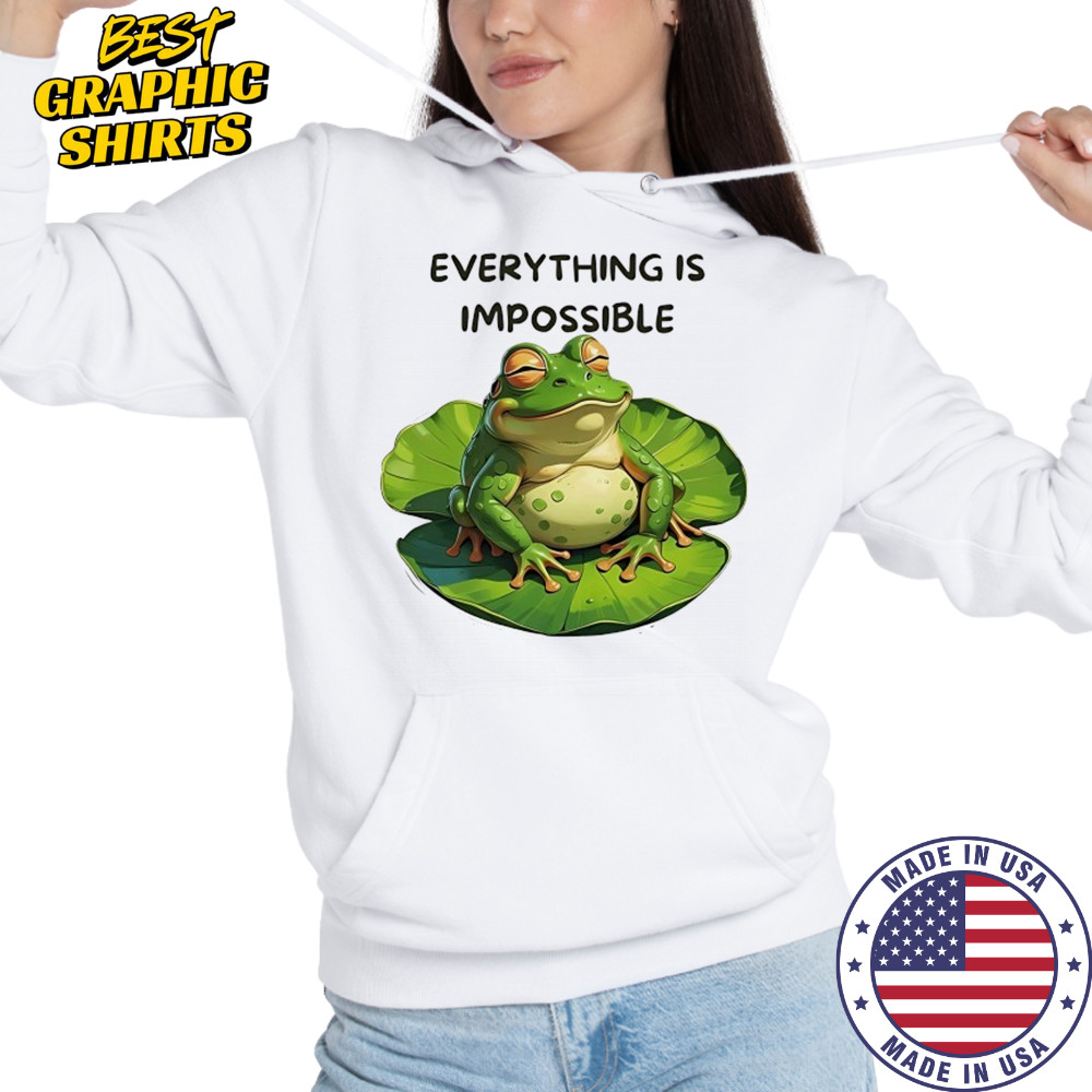 Lazy Frog everything is impossible shirt Hoodie