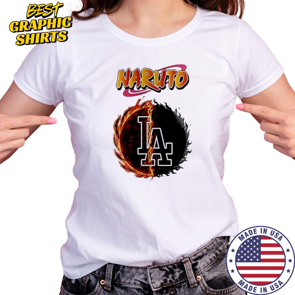 Los angeles Dodgers mlb collab naruto and sasuke 2025 baseball shirt Women's T-shirt