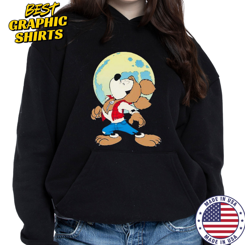 Mickey Mouse In Werewolf Halloween Shirt Hoodie