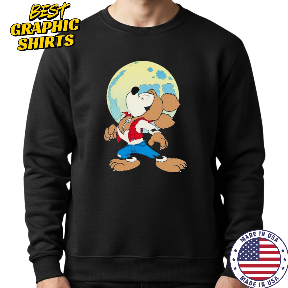 Mickey Mouse In Werewolf Halloween Shirt Sweatshirt