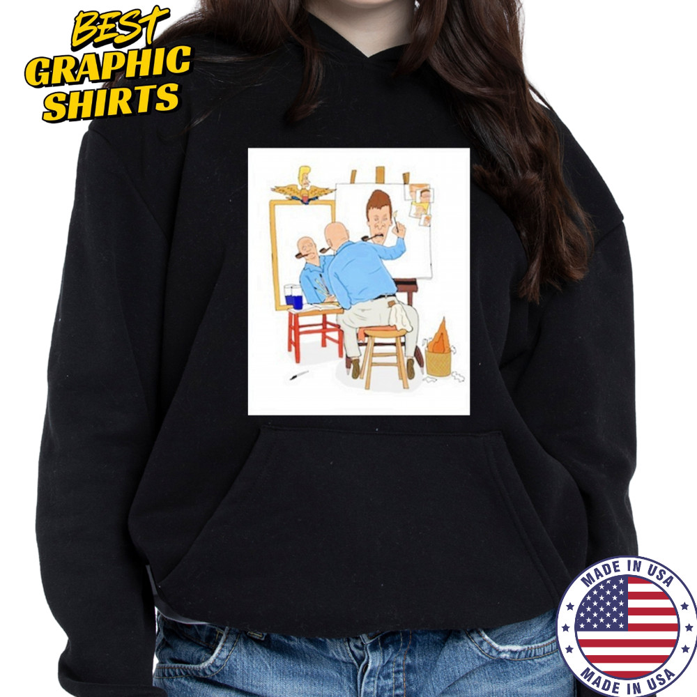 Mike Judge Painting Butthead Shirt Hoodie