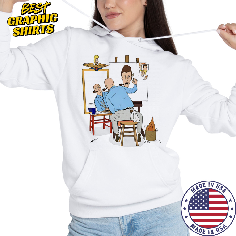 Mike Judge Painting Butthead shirt Hoodie