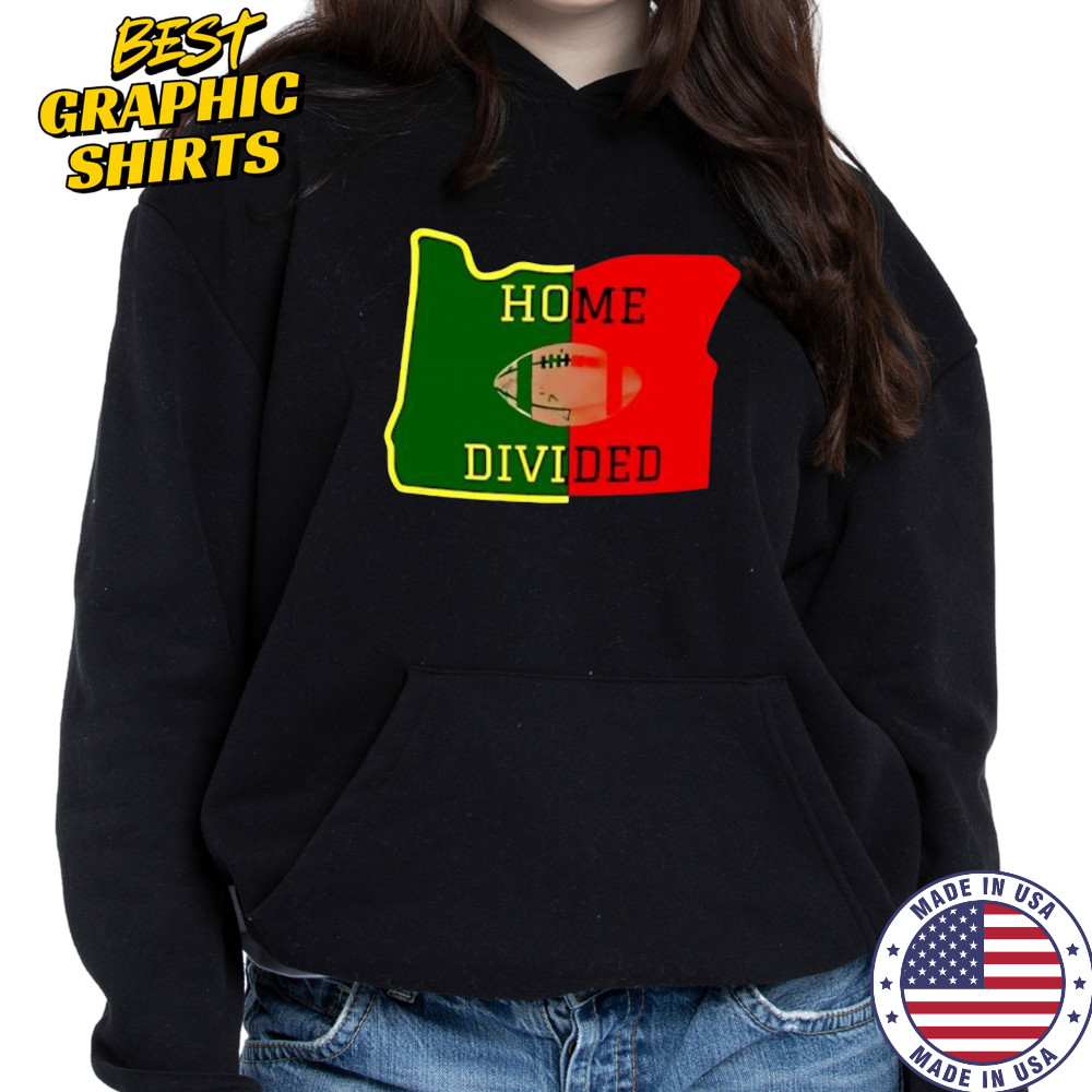 Oregon Ducks home divided shirt Hoodie