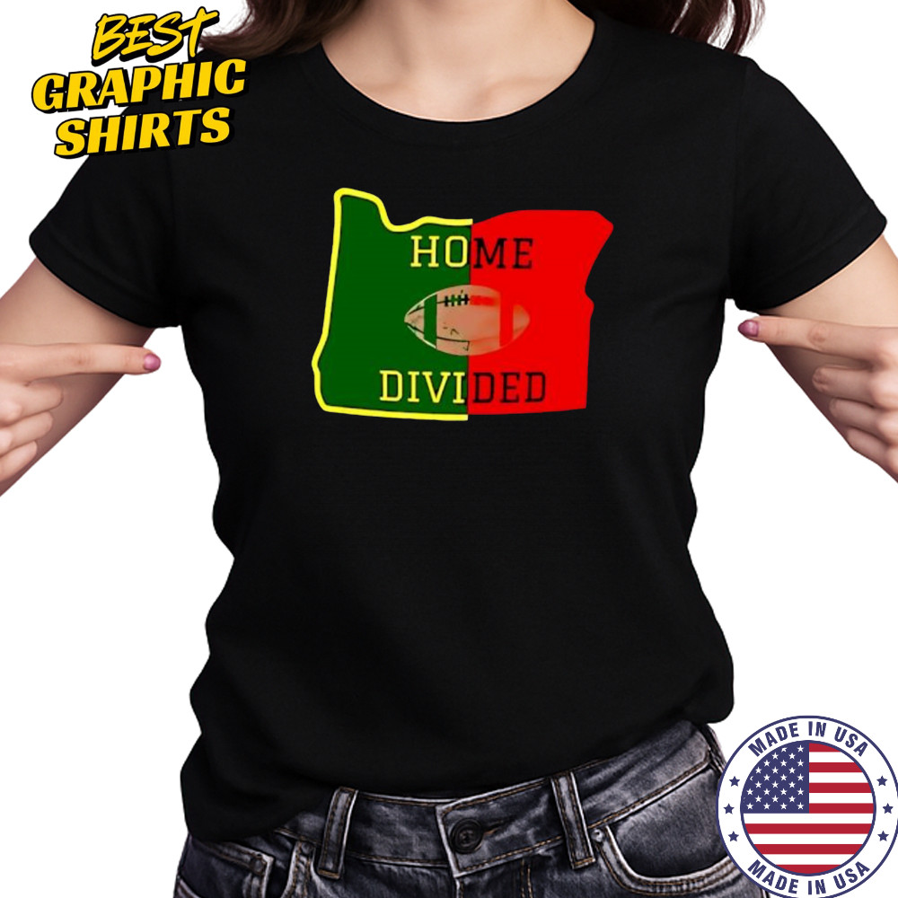 Oregon Ducks home divided shirt Women's T-shirt