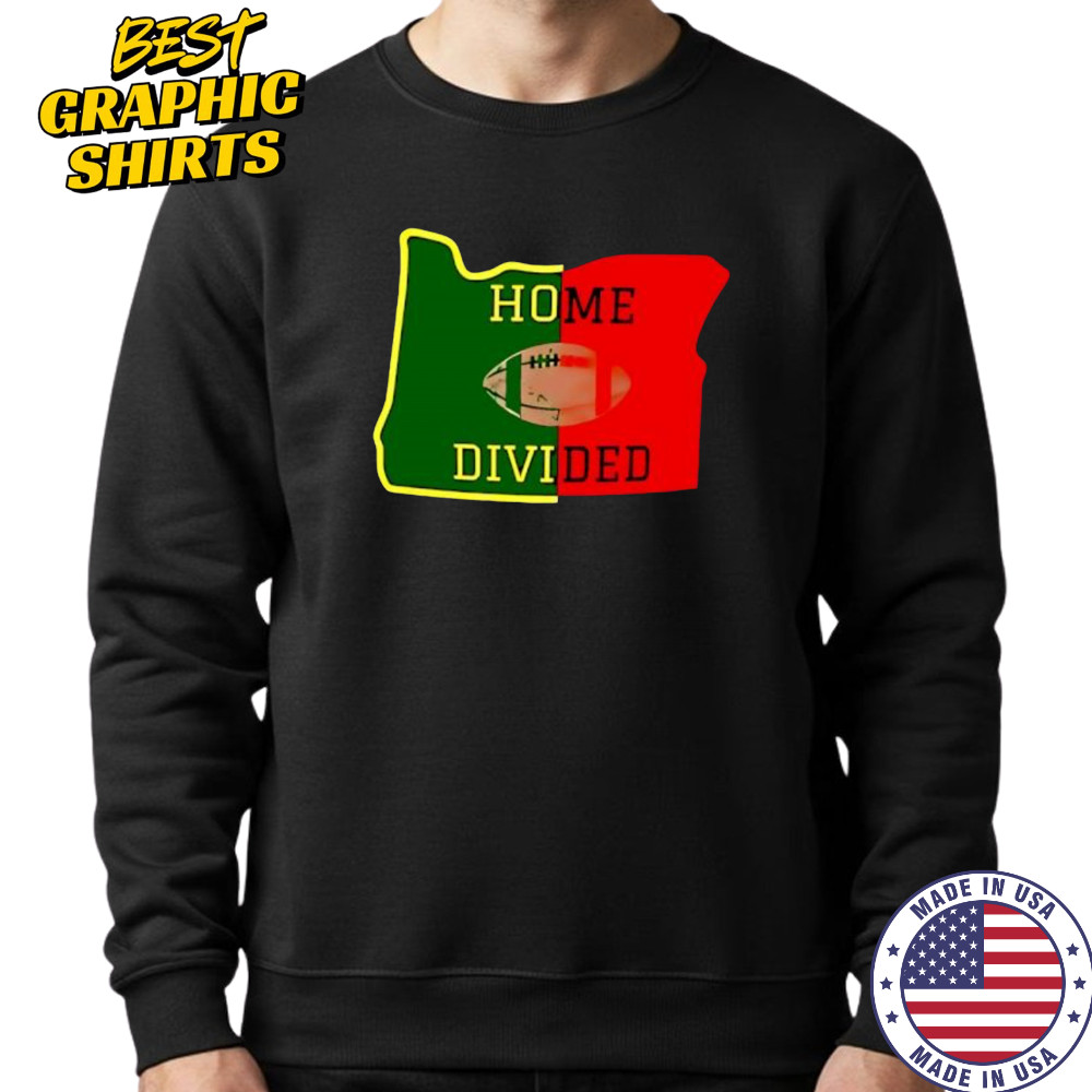 Oregon Ducks home divided shirt Sweatshirt