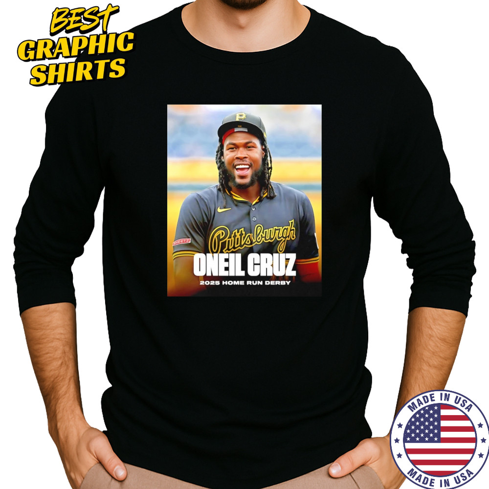 Pittsburgh Pirates Oneil Cruz 2025 Home Run Derby Shirt Long Sleeved