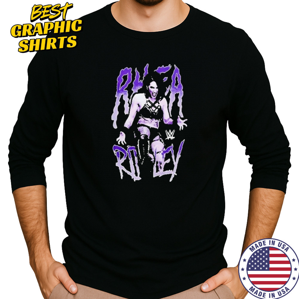 Rhea Ripley Kicking Portrait Girls Shirt Long Sleeved