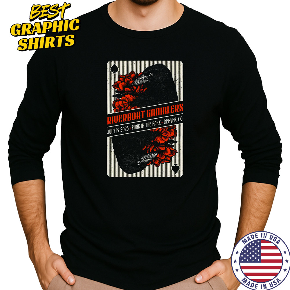 Riverboat Gamblers Punk In The Park 2025 Poster Shirt Long Sleeved