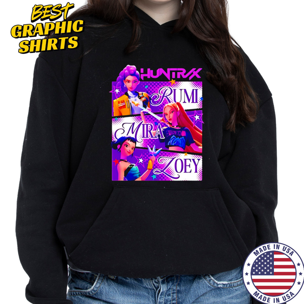 RumI zoey mira huntrix girls kpop demon hunters shirt Hoodie