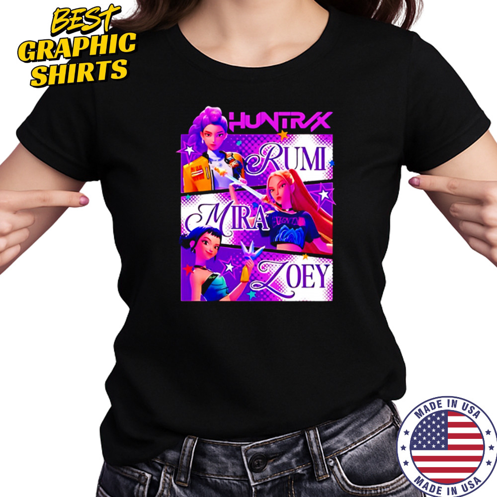 RumI zoey mira huntrix girls kpop demon hunters shirt Women's T-shirt