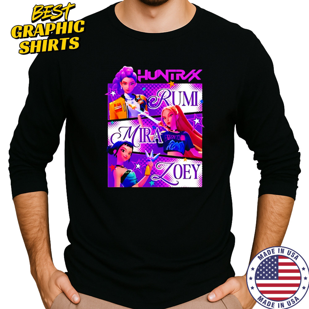 RumI zoey mira huntrix girls kpop demon hunters shirt Long Sleeved