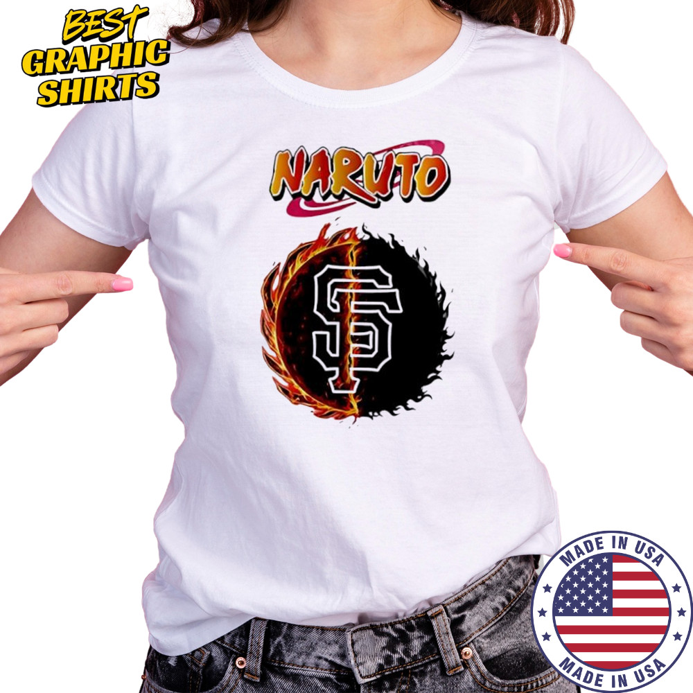 San francisco giants mlb collab naruto and sasuke 2025 baseball shirt Women's T-shirt