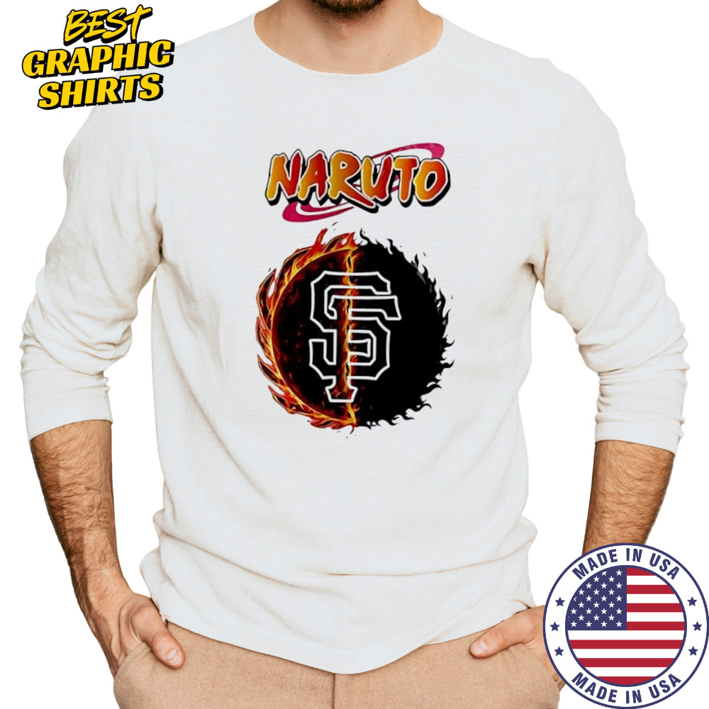 San francisco giants mlb collab naruto and sasuke 2025 baseball shirt Long Sleeved