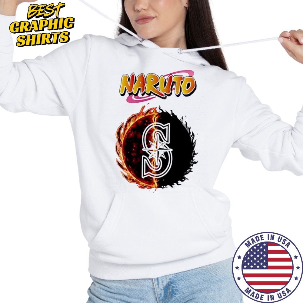 Seattle mariners mlb collab naruto and sasuke 2025 baseball shirt Hoodie