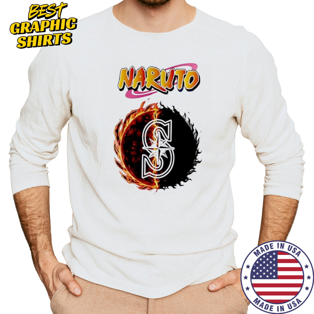 Seattle mariners mlb collab naruto and sasuke 2025 baseball shirt Long Sleeved