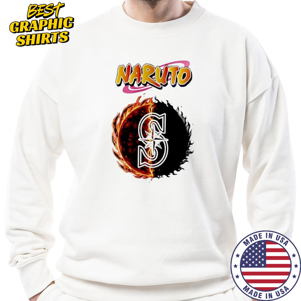 Seattle mariners mlb collab naruto and sasuke 2025 baseball shirt Sweatshirt