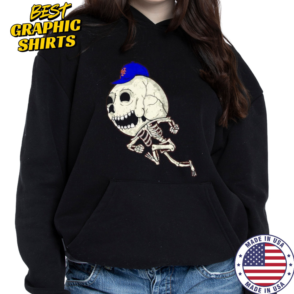 Skeleton Mr. Met shirt Hoodie