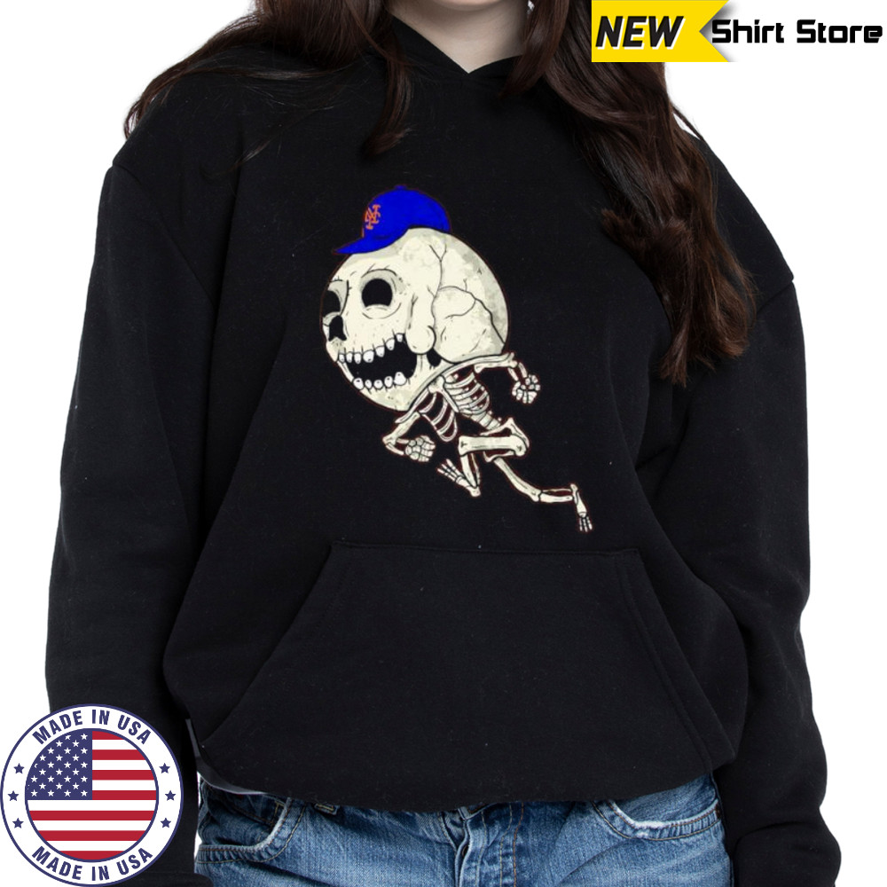 Skeleton Mr. Met shirt Hoodie