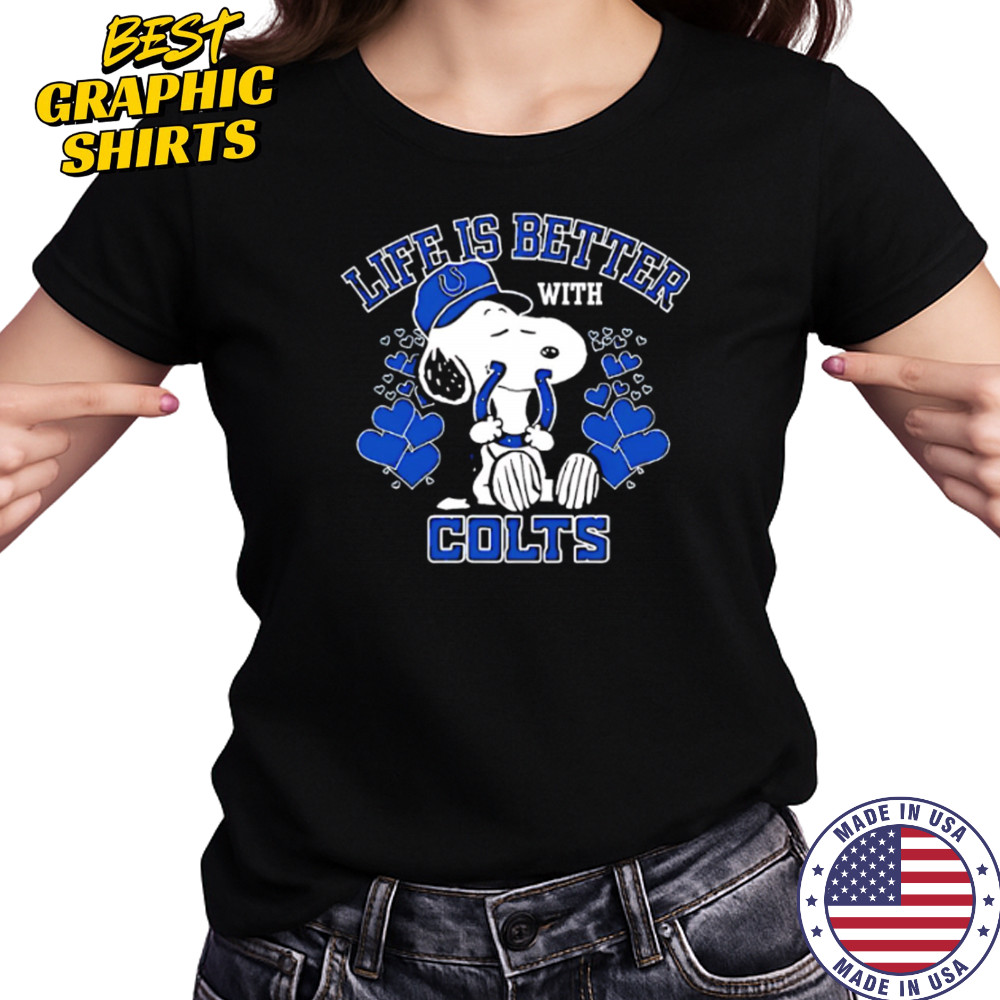 Snoopy Life Is Better With Indianapolis Colts shirt Women's T-shirt