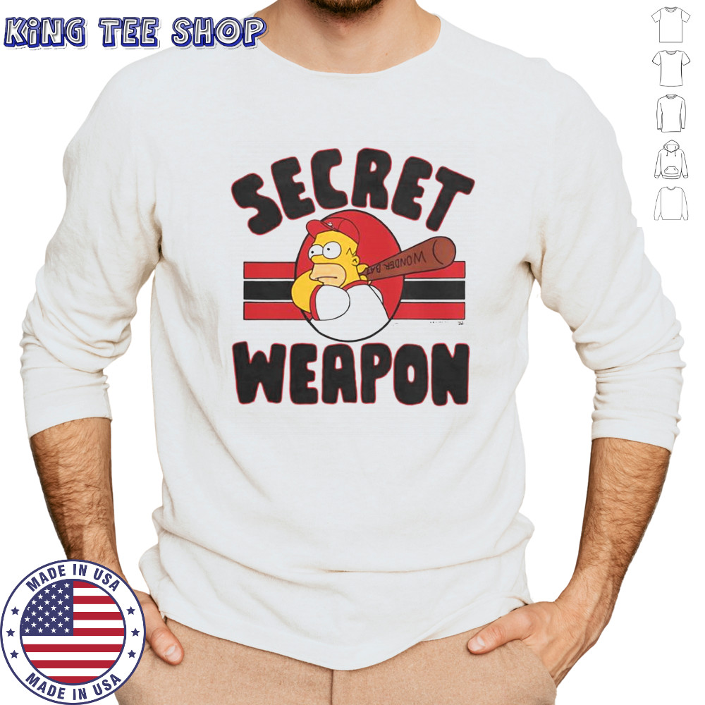 The Simpsons Homer Secret Weapon T-Shirt Long Sleeved