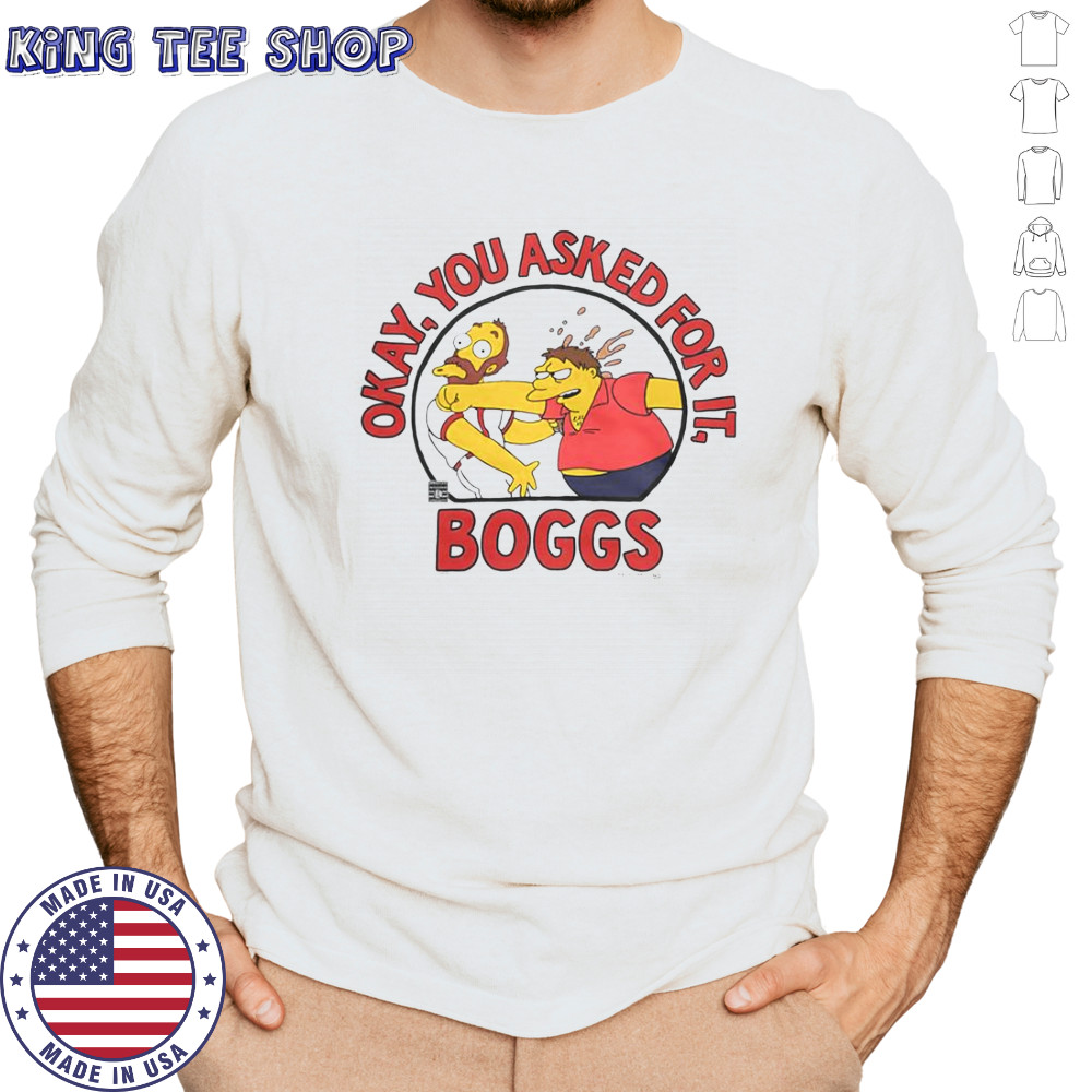 The Simpsons Wade Boggs You Asked For It T-Shirt Long Sleeved
