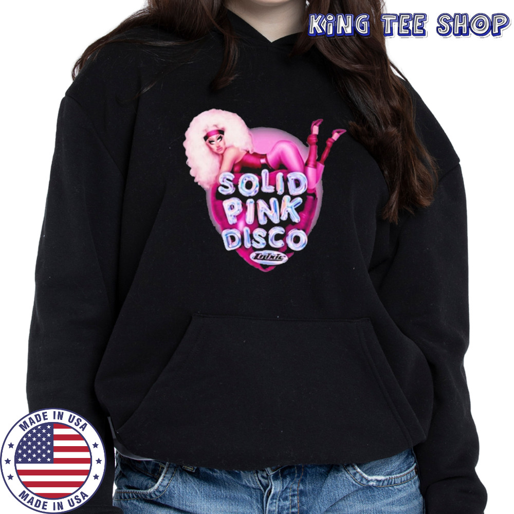 Trixie Mattel Solid Pink Disco Balloon Heart Shirt Hoodie