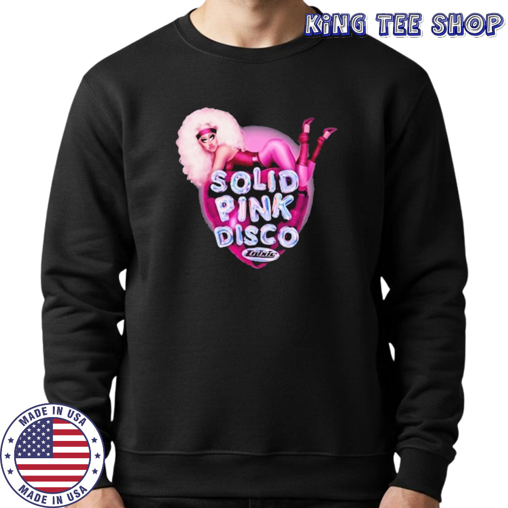 Trixie Mattel Solid Pink Disco Balloon Heart Shirt Sweatshirt