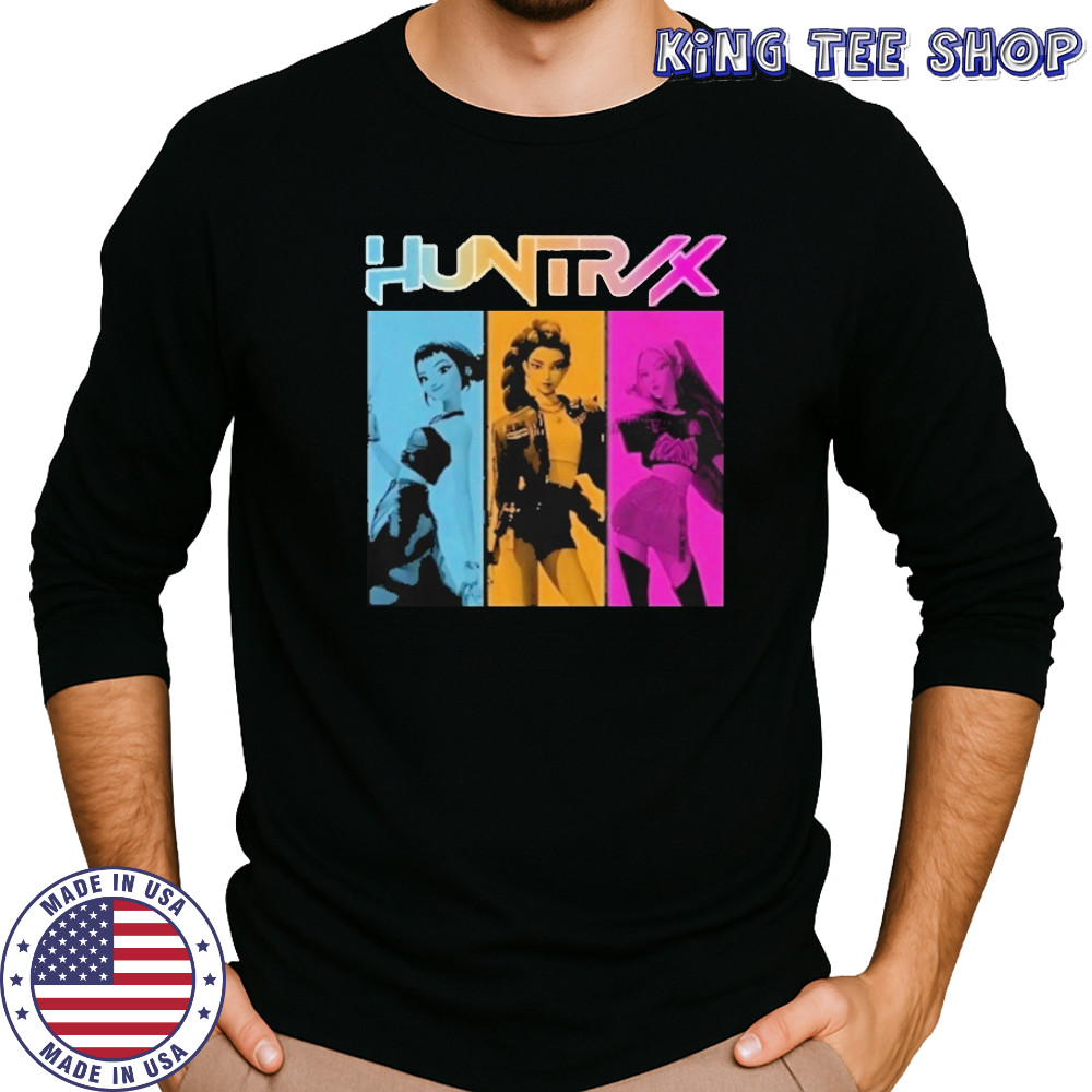 Vintage Huntrix Girls Kpop Demon Hunters Shirt Long Sleeved