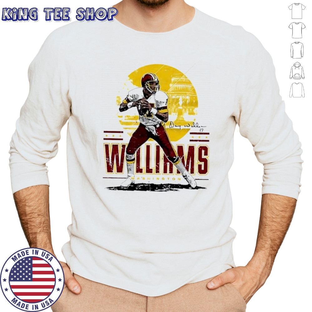Washington Throwbacks Doug Williams Player Skyline shirt Long Sleeved