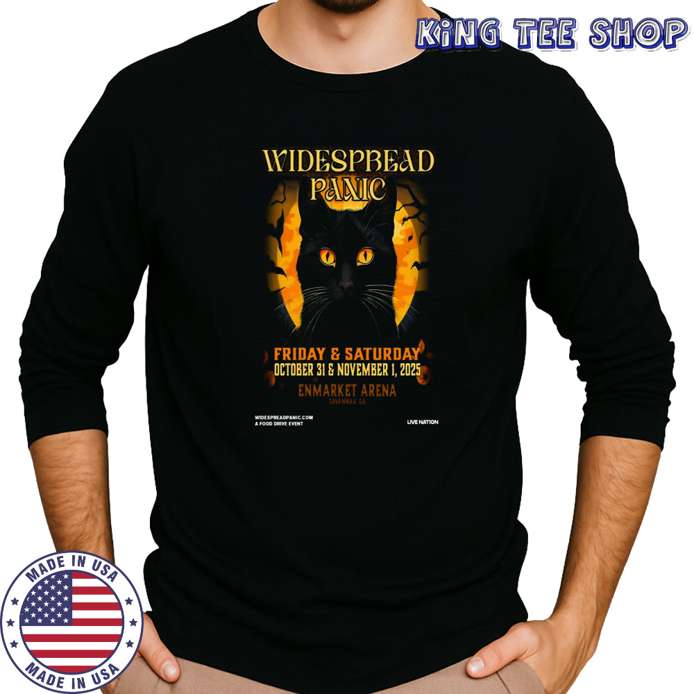 Widespread Panic Tour Poster Savannah Georgia 2025 Concert Shirt Long Sleeved