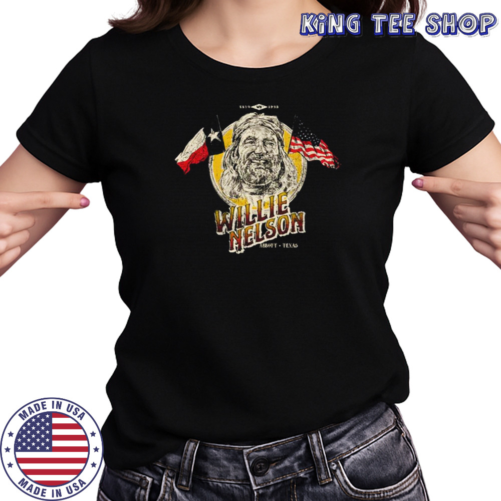 Willie Nelson Flag Portrait Shirt Women's T-shirt