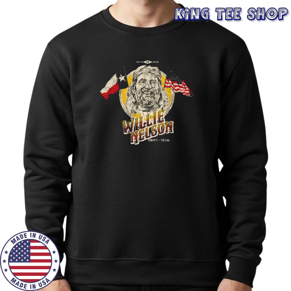 Willie Nelson Flag Portrait Shirt Sweatshirt