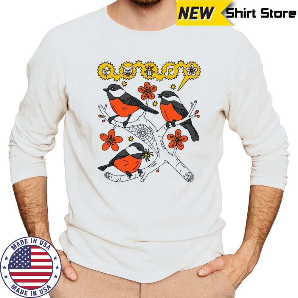 Bird Collective Chickadee T-shirt Long Sleeved