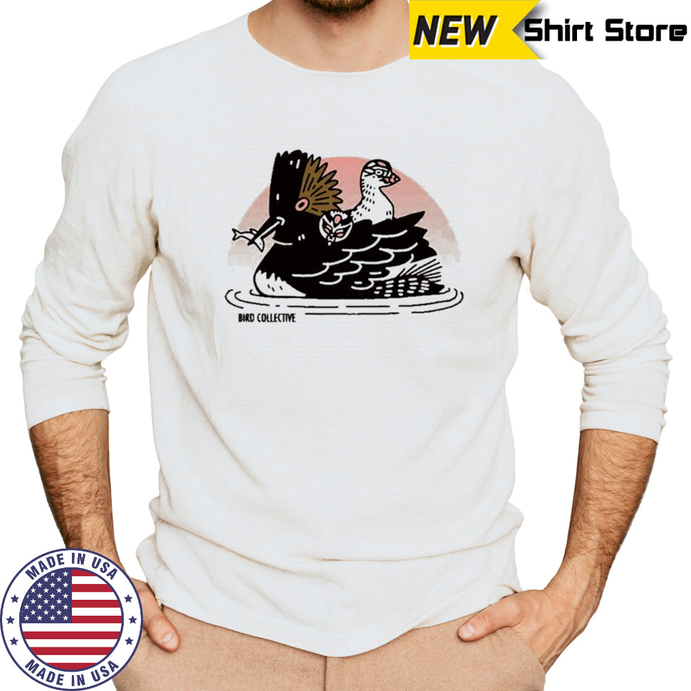 Bird Collective Eared Grebe T-shirt Long Sleeved