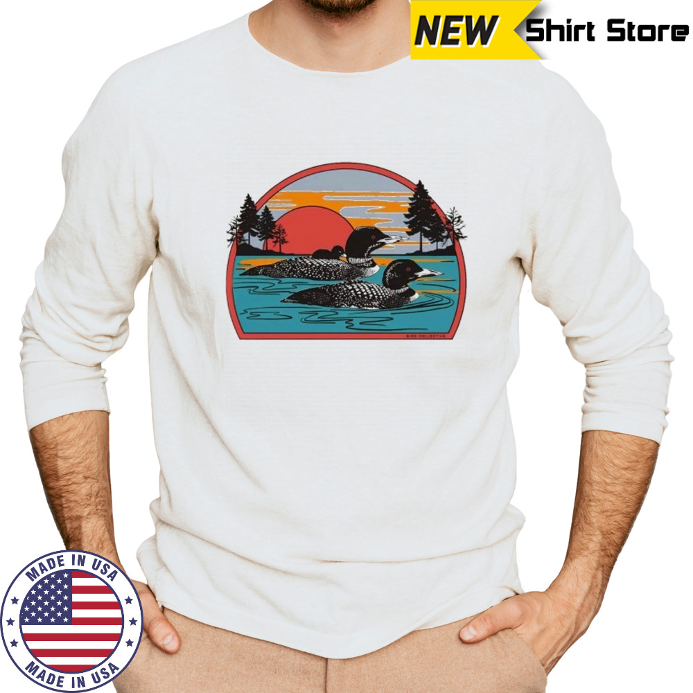 Common Loon Ducks Bird Collective T-shirt Long Sleeved