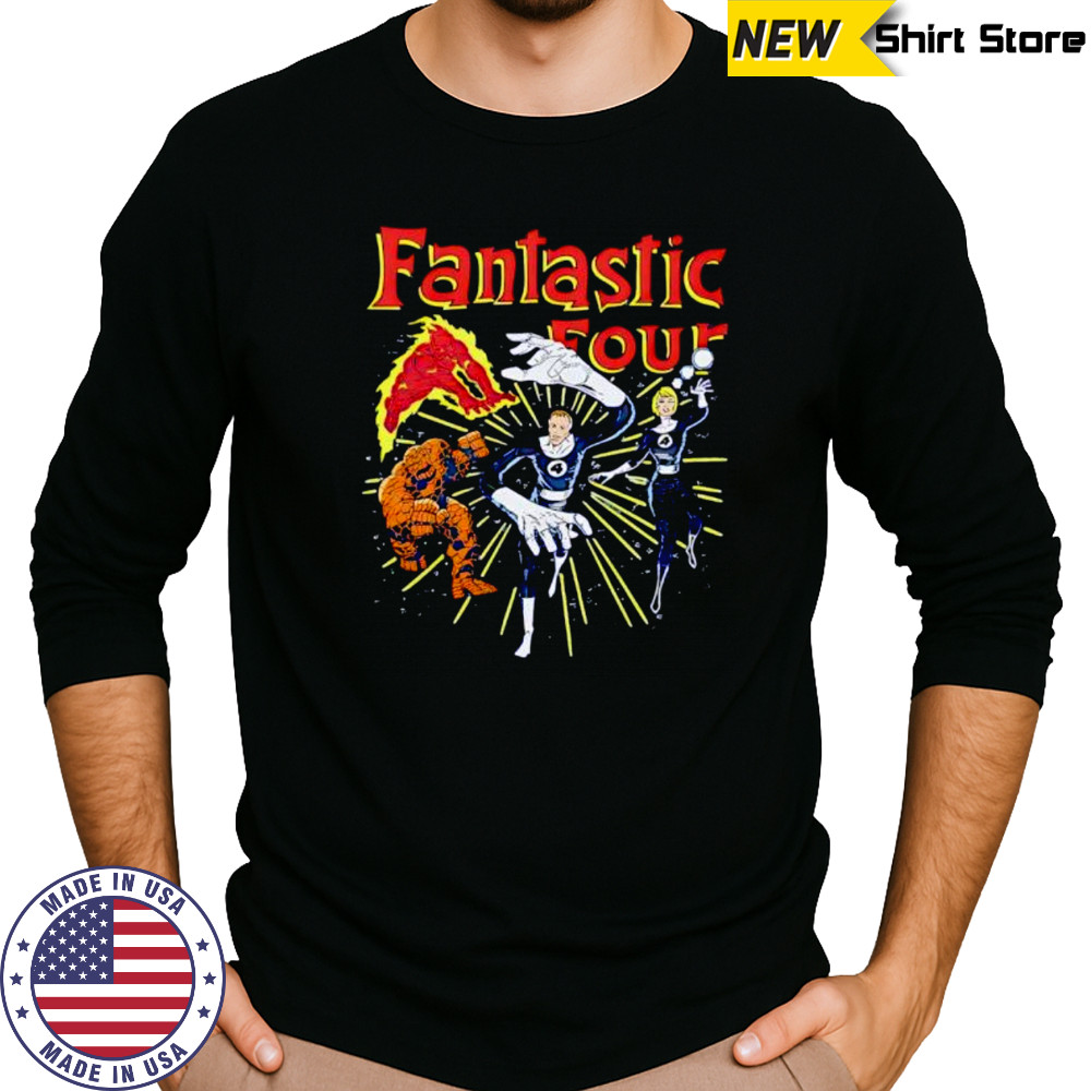 Fantastic Four Characters cartoon shirt Long Sleeved