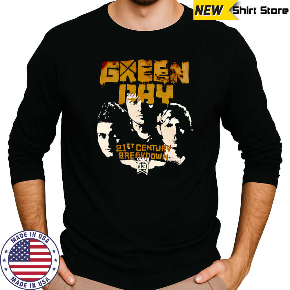 Green Day 21st Century Breakdown retro shirt Long Sleeved