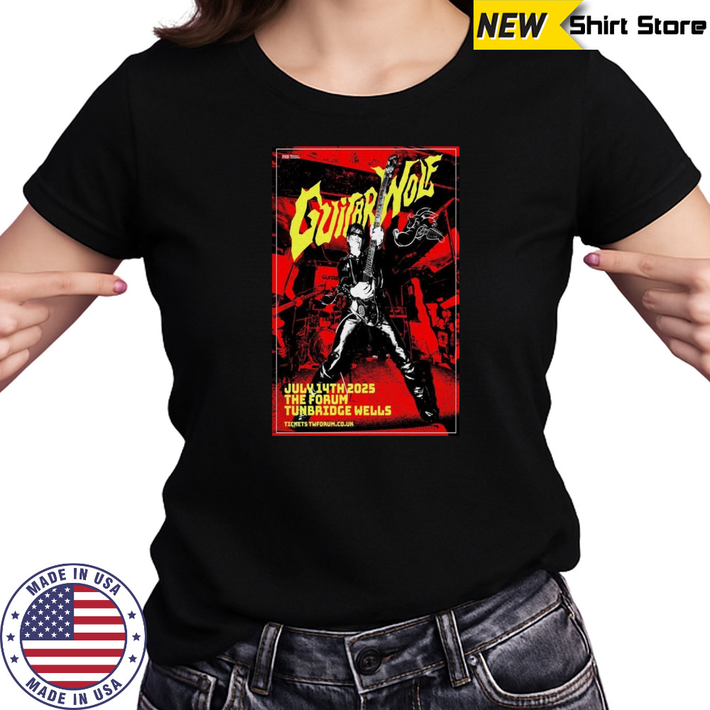 Guitar Wolf Poster 2025 Tunbridge Wells T-Shirt Women's T-shirt