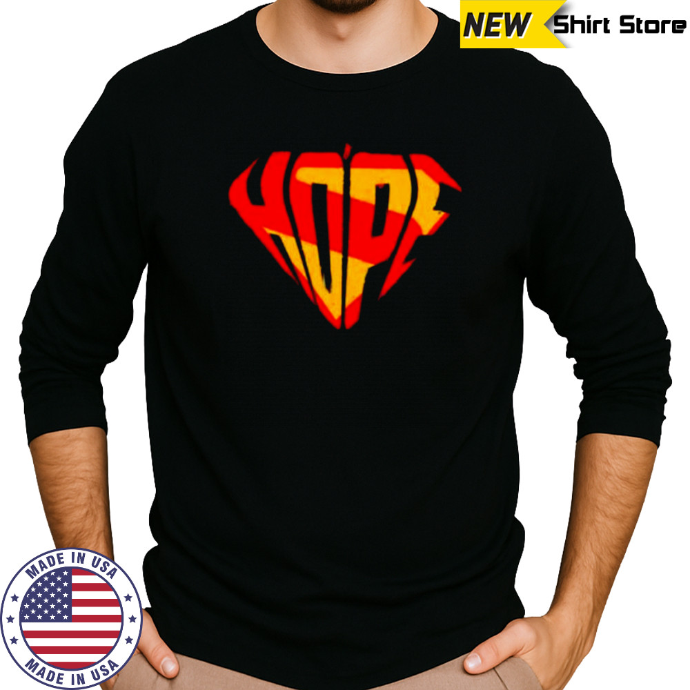 Hope Superman logo shirt Long Sleeved