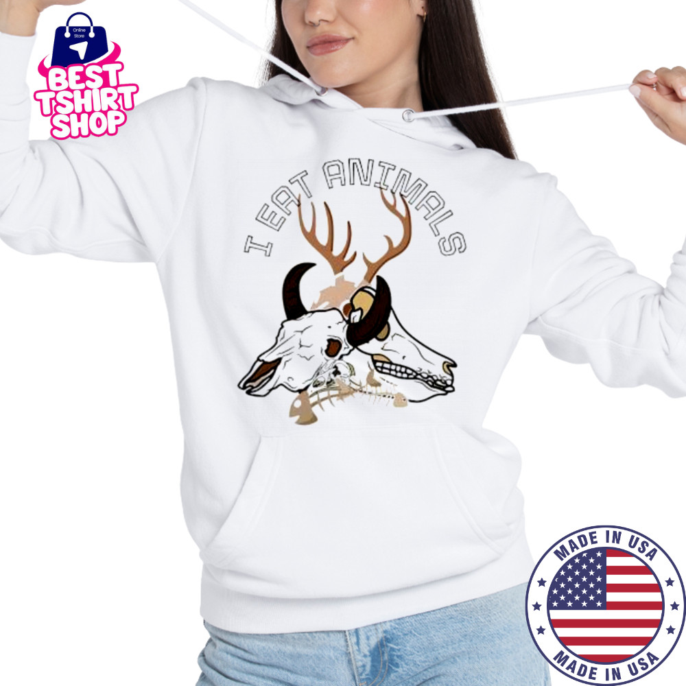 I Eat Animals antelope skull shirt Hoodie
