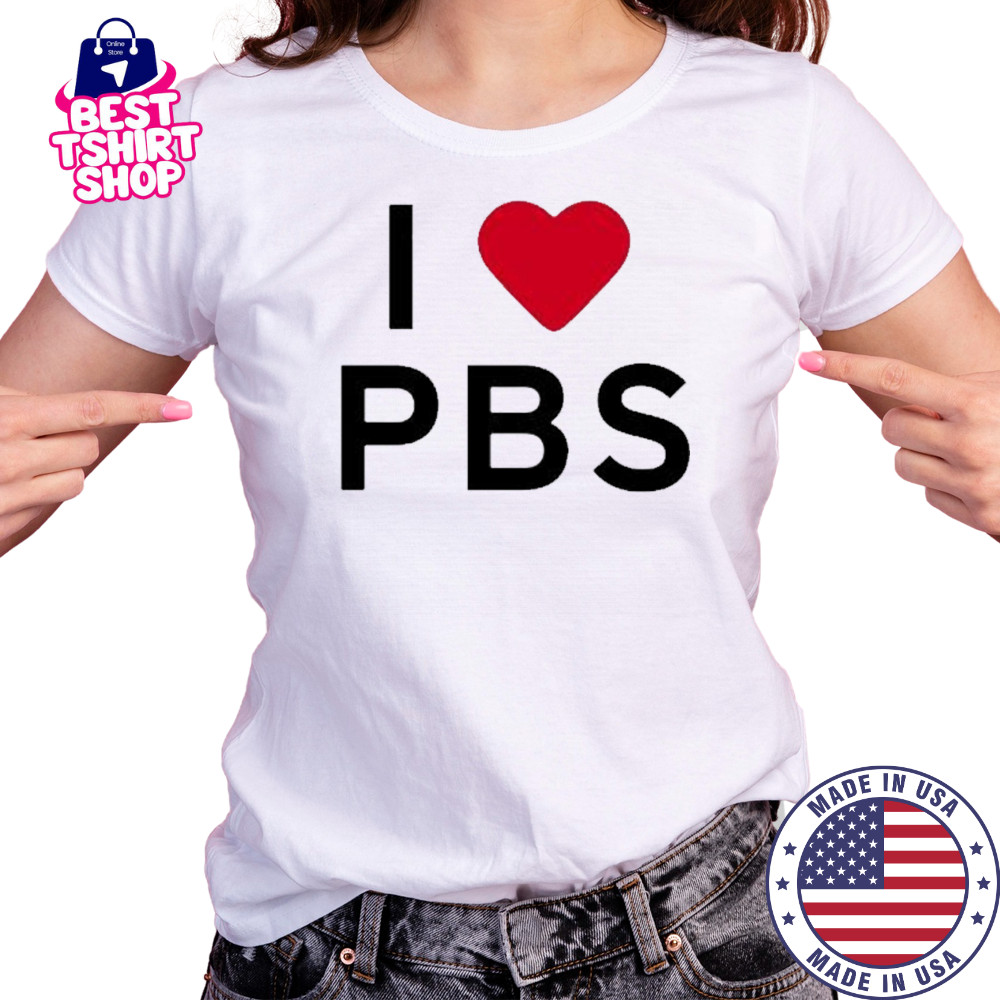 I love PBS shirt Women's T-shirt