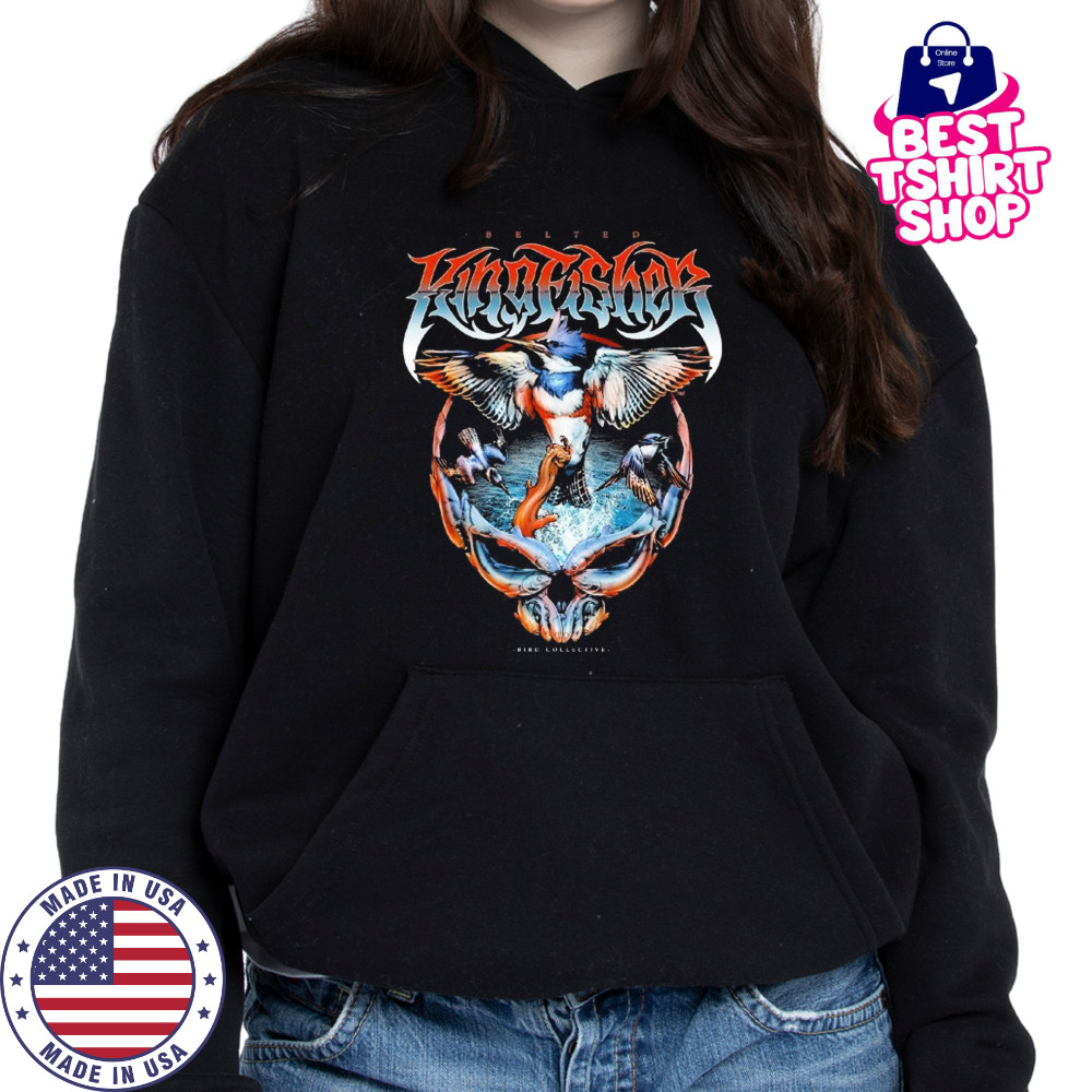 Kingfisher Belted Bird Collective T-shirt Hoodie