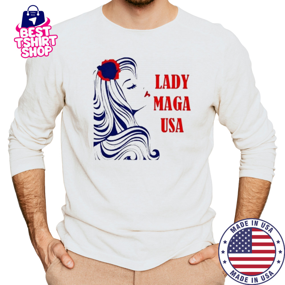 Lady Maga USA 2025 T-Shirt Long Sleeved