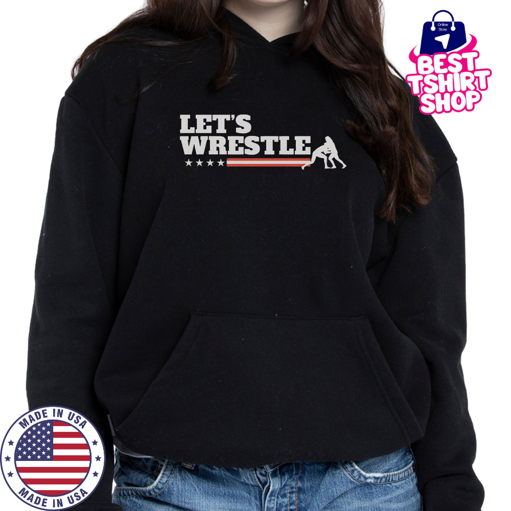 Let’s Wrestle USA T-Shirt Hoodie