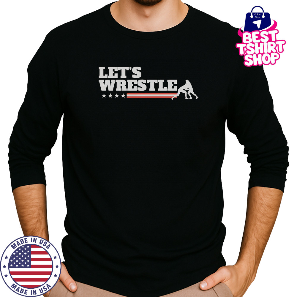 Let’s Wrestle USA T-Shirt Long Sleeved