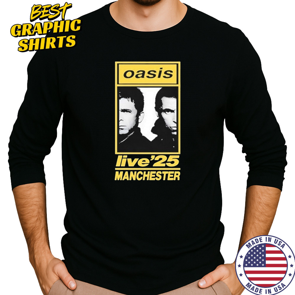 Oasis 07 16 2025 Tour Manchester Heaton Park T-Shirt Long Sleeved
