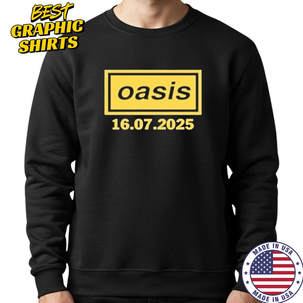 Oasis July 16 2025 Tour Manchester Heaton Park T-Shirt Sweatshirt