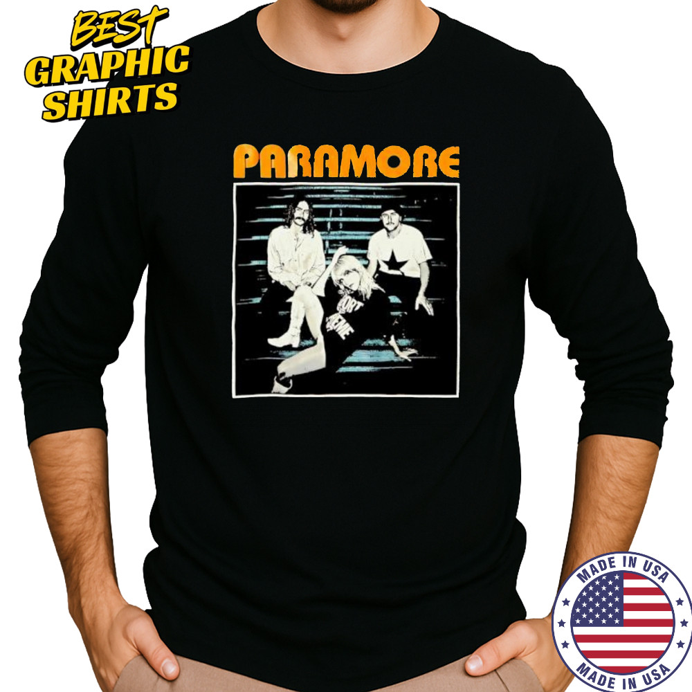 Paramore picture retro shirt Long Sleeved
