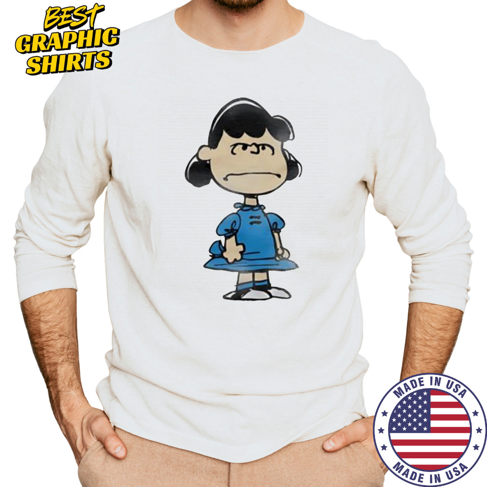 Peanuts Lucy Character cartoon cute shirt Long Sleeved